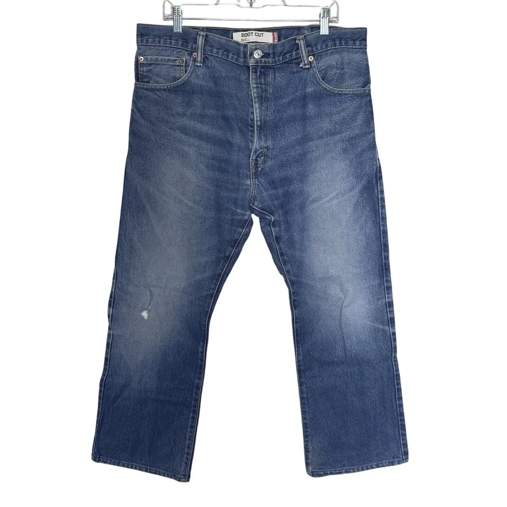 Levis 517 Bootcut Jeans Mens 36x29 Blue Denim Medium‎ Wash Cotton 517-0217
